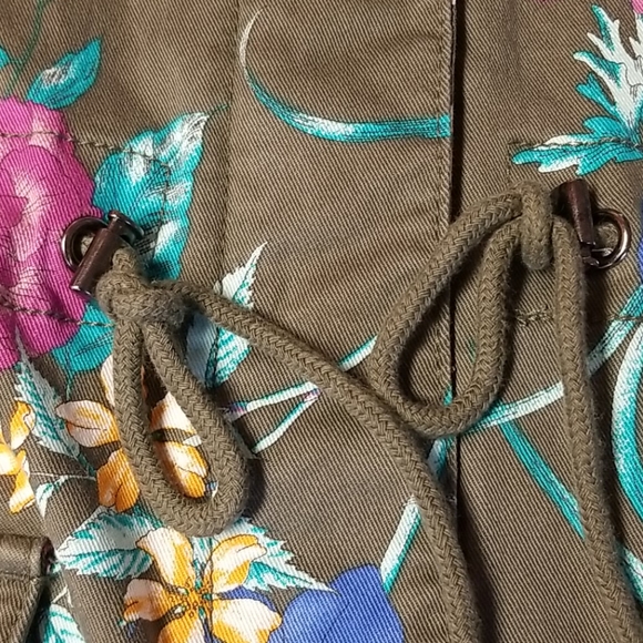 Lane Bryant Floral Utility Jacket - Picture 6 of 13